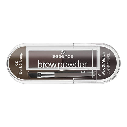 ESSENCE BROW POWDER SET 02 DARK AND DEEP