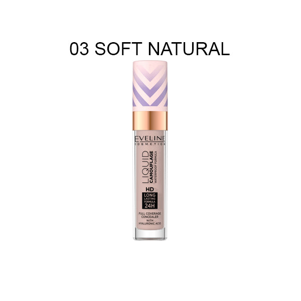 Eveline Liquid Camouflage Waterproof Concealer With Hyaluronic Acid