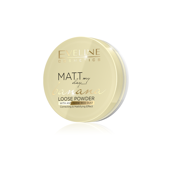 EVELINE MATT MY DAY BANANA CORRECTING & MATTIFYING LOOSE POWDER WITH RICE DUST