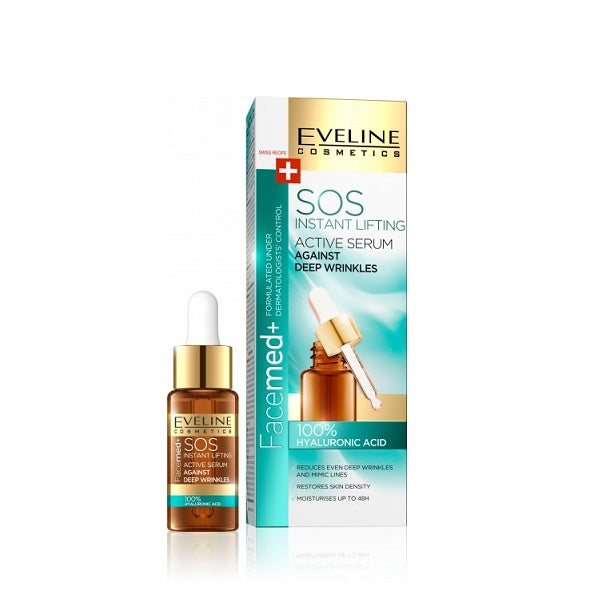 EVELINE SOS INSTANT LIFTING ACTIVE SERUM AGAINST DEEP WRINKLES 18ML