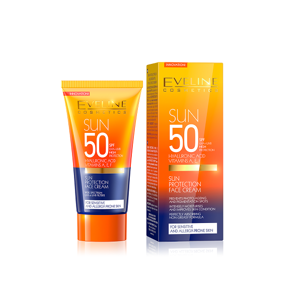 كريم إيفلين للوجه بحماية من الشمس 50 SPF 50 مل كريم إيفلين للوجه بحماية من الشمس 50 SPF 50 مل