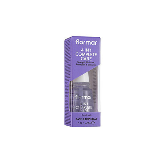 FLORMAR 4 IN 1 COMPLETE CARE BASE & TOP COAT 11ML