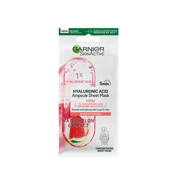 GARNIER HYALURONIC ACID DETOX AMPOULE SHEET MASK