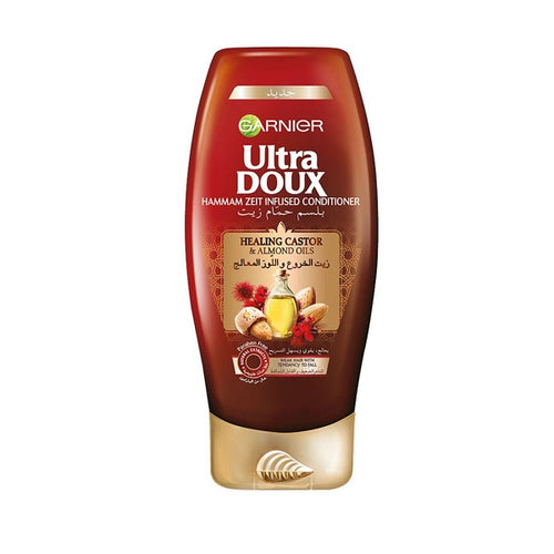 GARNIER ULTRA DOUX HEALING CASTOR & ALMOND OILS CONDITIONER 400ML