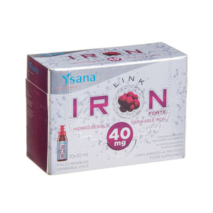 IRON LINK FORTE, ADULT DRINKABLE 40MG 10 AMPULES