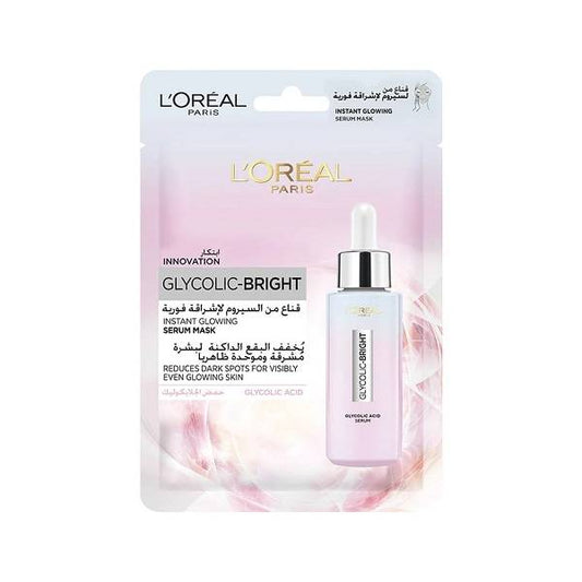 LOREAL PARIS GLYCOLIC-BRIGHT INSTANT GLOW SHEET MASK