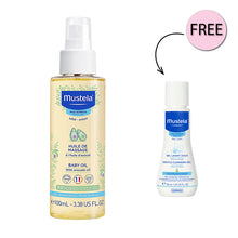 Load image into Gallery viewer, Mustela Baby Massage Oil 100ml + Free Cleansing Gel 50ml