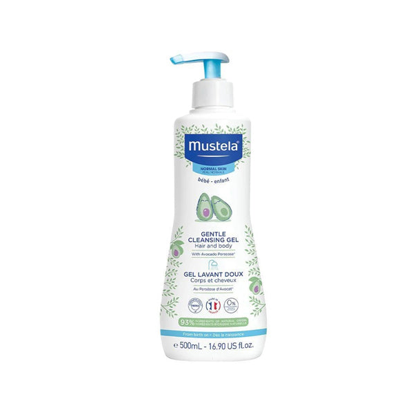 MUSTELA SOAP FREE-CLEANSING GEL FOR HAIR & BODY 500ML