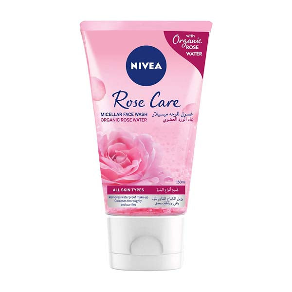 NIVEA MICELLAIR ROSE WATER FACE WASH FOR ALL SKIN TYPES 150ML