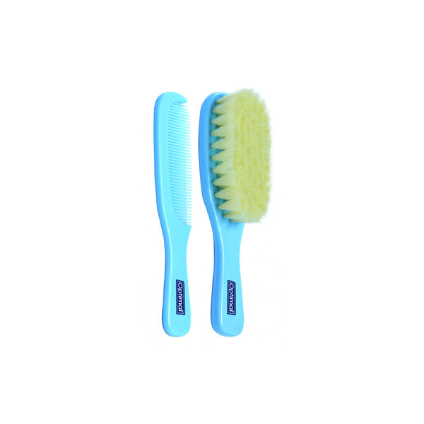 Optimal Hair Brush & comb Set Blue