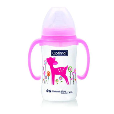 Optimal Wide Neck Baby Bottle With Handle 240ml