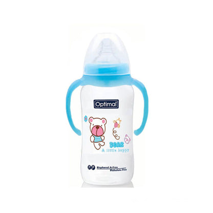 OPTIMAL WIDE NECK BABY BOTTLE WITH HANDLE 300ML