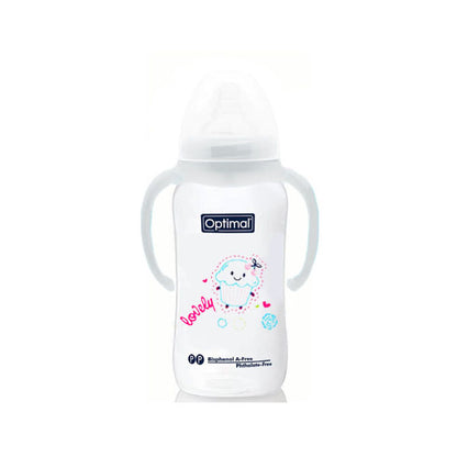 OPTIMAL WIDE NECK BABY BOTTLE WITH HANDLE 300ML