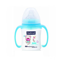 Load image into Gallery viewer, OPTIMAL WIDE NECK FEEDING BABY BOTTLE WITH HANDLE 180ML