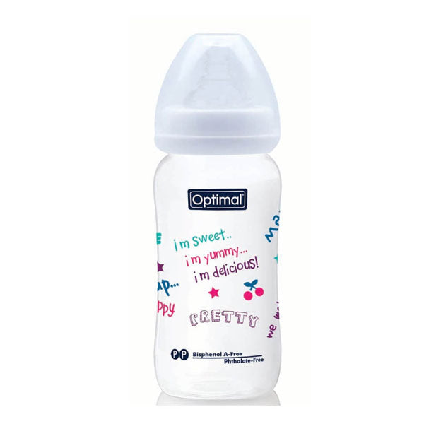 OPTIMAL WIDE NECK FEEDING BOTTLE 300ML