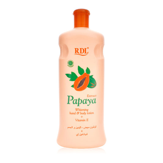 PAPAYA WHITENING HAND & BODY LOTION + VITAMIN E 600ML