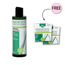 Load image into Gallery viewer, RIGENFORTE ANTI-HAIR LOSS SHAMPOO 250ML + 2 FREE HAIR SUPPLEMENT 3 CAPSULE