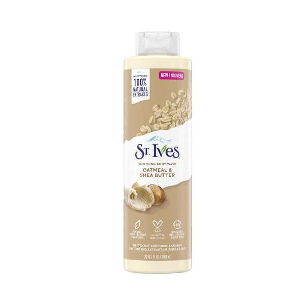 ST IVES SOOTHING OATMEAL & SHEA BUTTER BODY WASH 650ML