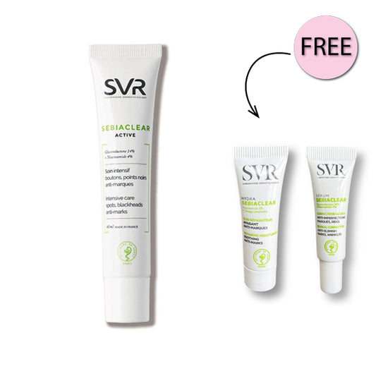 Svr Sebiaclear Active Gel 40ml + Free Hydra 3ml + Free Serum 2ml