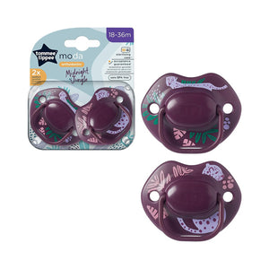 Tommee Tippee Moda Soother Midnight Jungle 2x 18-36m