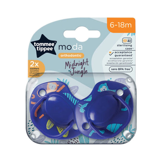 TOMMEE TIPPEE 2X 6-18M MODA STHR MIDNIGHT JUNGLE