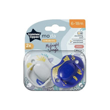 Load image into Gallery viewer, Tommee Tippee Moda Soother Midnight Jungle 2x 6-18m