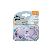 Load image into Gallery viewer, Tommee Tippee Moda Soother Midnight Jungle 2x 6-18m