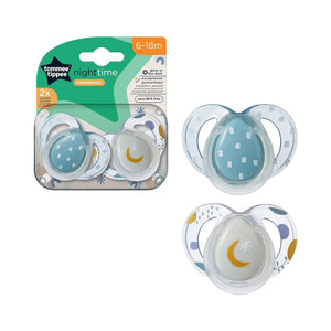 Tommee Tippee Night Time Soother 2x 6-18m
