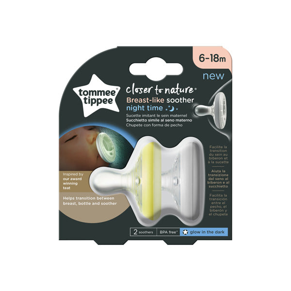 Tommee Tippee Closer To Nature Breast-like Soother 1x - Night
