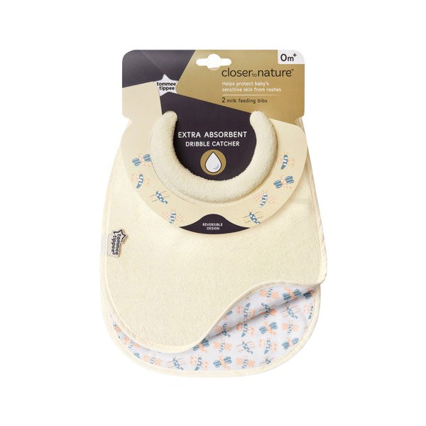 Tommee Tippee Closer to Nature Milk Feeding Bib X2