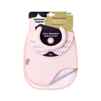 Tommee Tippee Closer to Nature Milk Feeding Bib X2