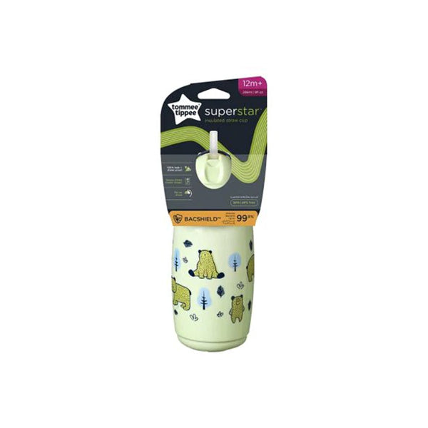 TOMMEE TIPPEE SS INS STRAW CUP 266ML 12M+