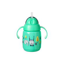Load image into Gallery viewer, TOMMEE TIPPEE SS TRAINING STRAW CUP 300ML 6M+