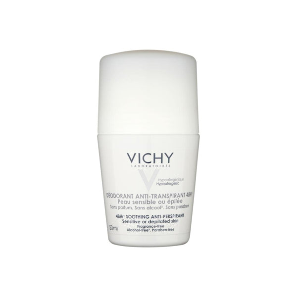 VICHY 48-HOUR SOOTHING ANTI-PERSPIRANT ROLL-ON – SENSITIVE SKIN