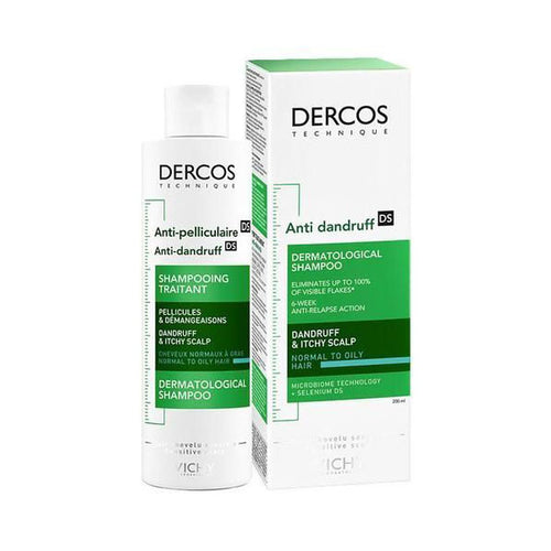 VICHY DERCOS ANTI-DANDRUFF TREATMENT SHAMPOO – NORMAL TO OILY HAIR 200ML